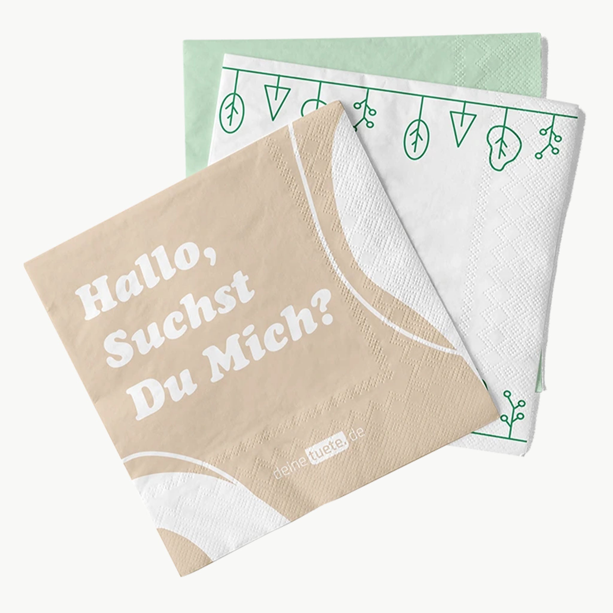 Bedruckte 2-lagige Papierservietten mit individuellem Design