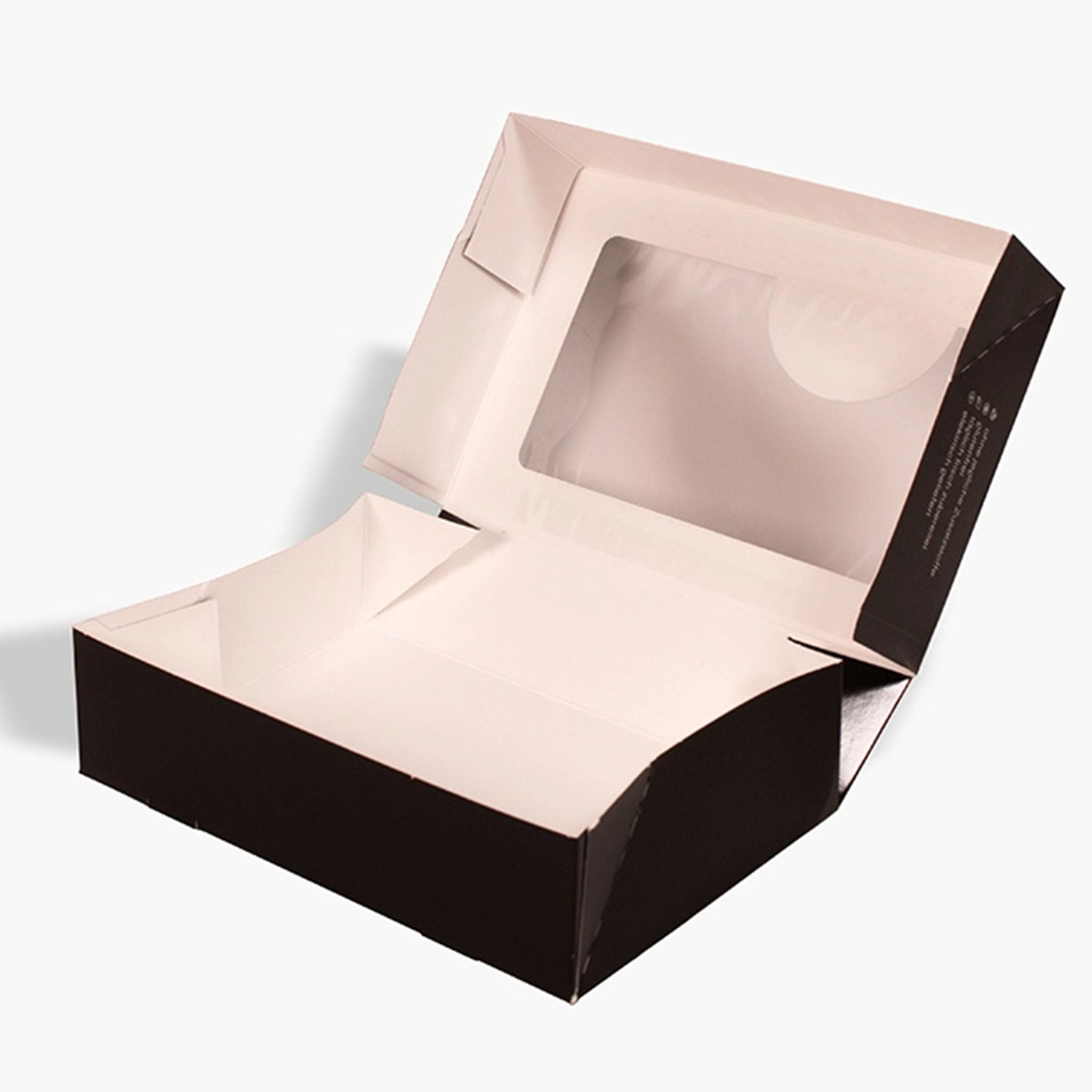 Bedruckte Cupcake-Box aus nachhaltigem Karton mit Sichtfenster– perfekte Lösung für Takeaway und Geschenkverpackungen