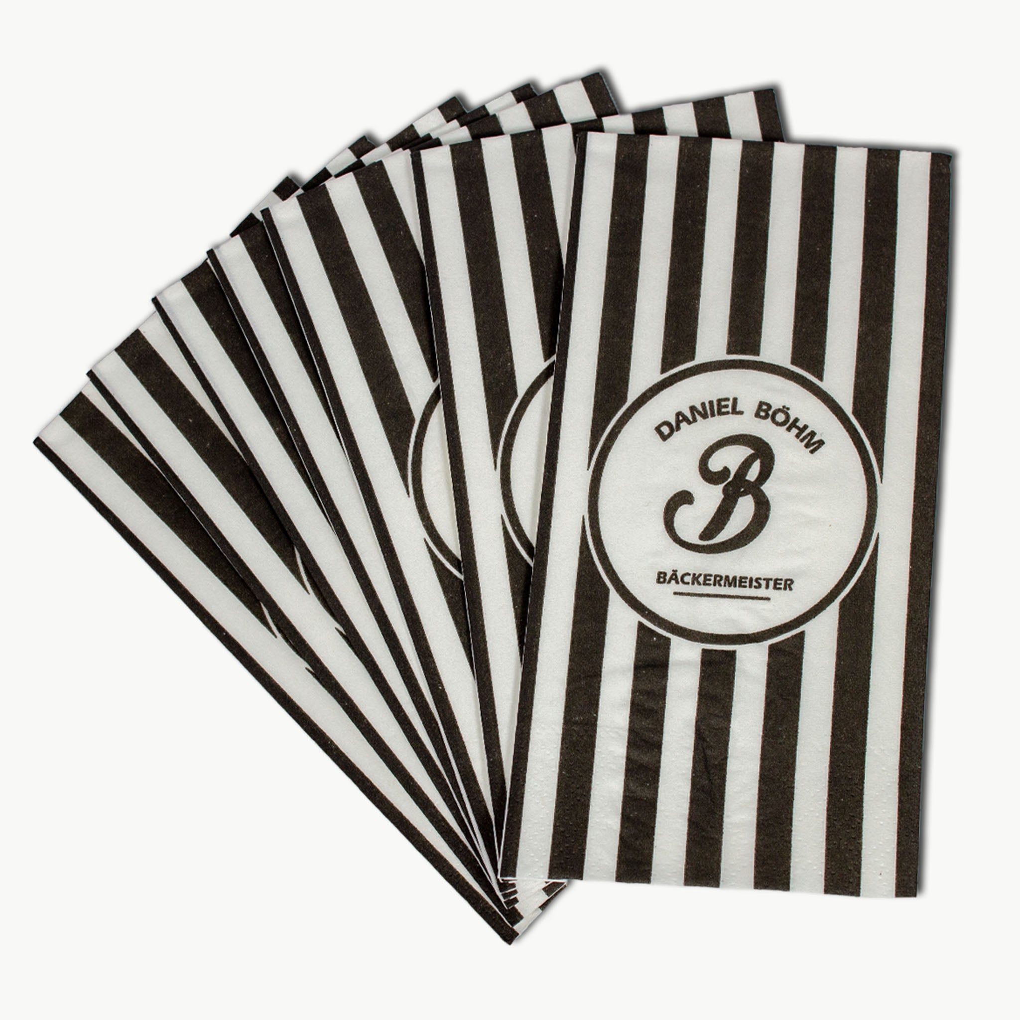Individuell bedruckte 1-lagige Papierserviette mit Logo – hochwertige Tischdekoration für Gastronomie