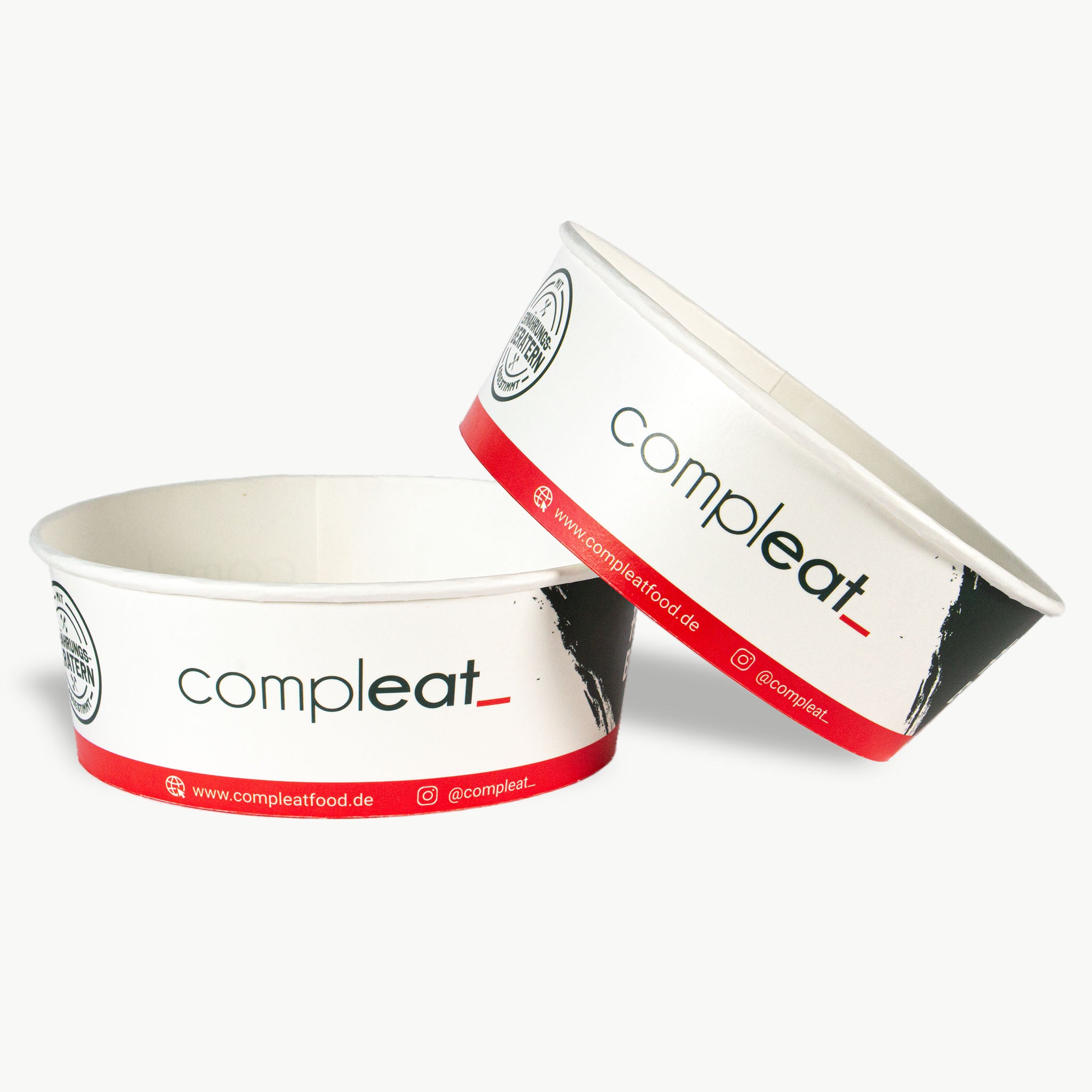 Individuell bedruckte ECO Bowl aus Karton mit Logo – nachhaltige Verpackung für Salate und Bowls