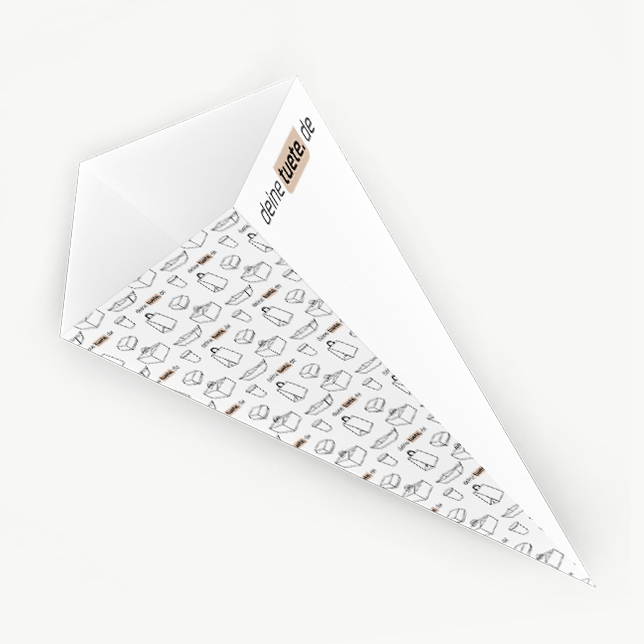 Pommestüte aus Papier mit Logo– umweltfreundliche Lösung