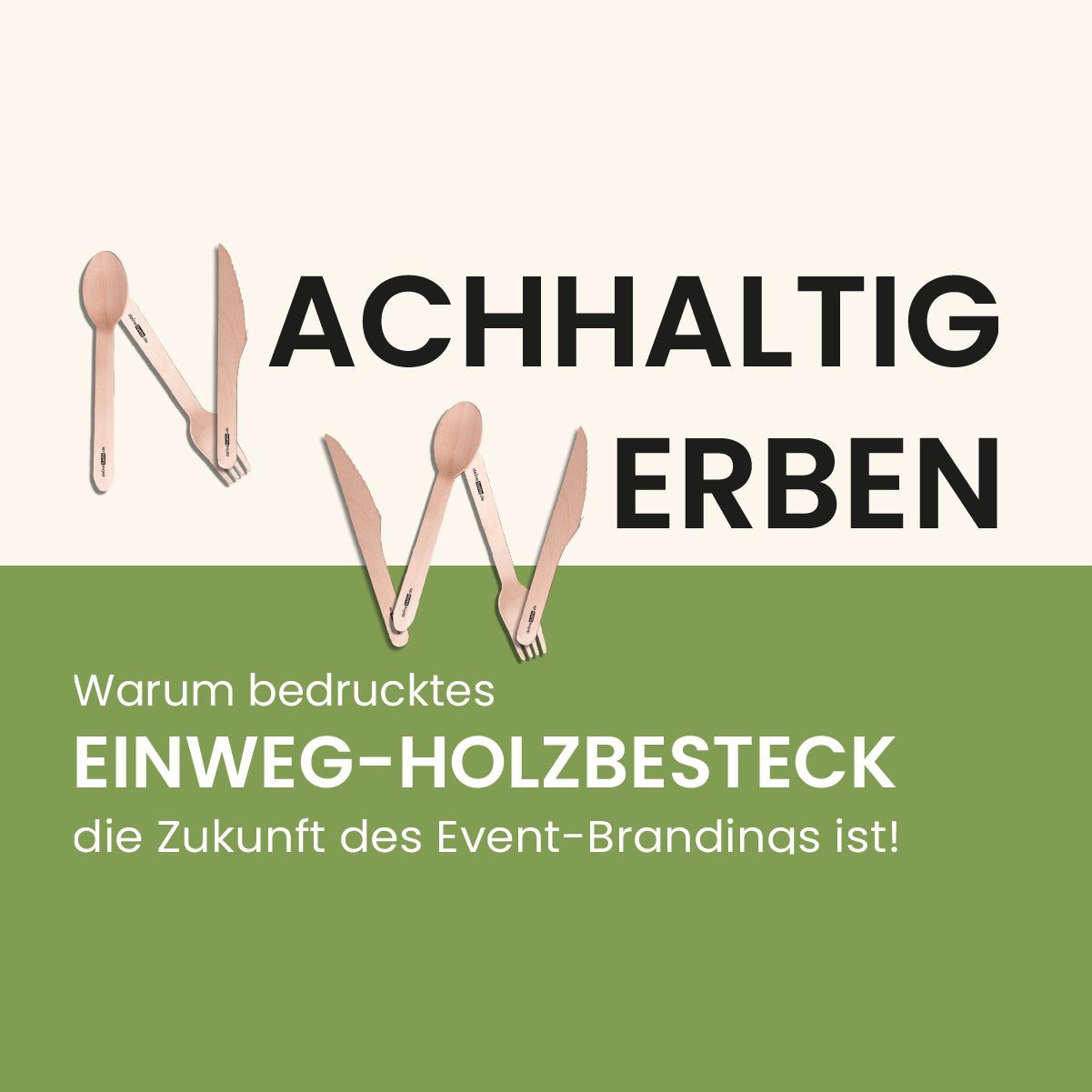 Nachhaltig Werben: Warum bedrucktes Einweg-Holzbesteck die Zukunft des Event-Brandings ist