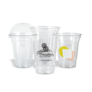 Clear Cups in verschiedenen Größen und Designs