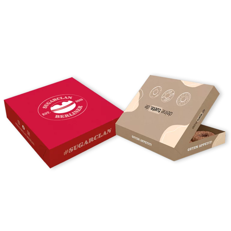 Donutboxen/ Krapfen box bedrucken bei deinetuete.de