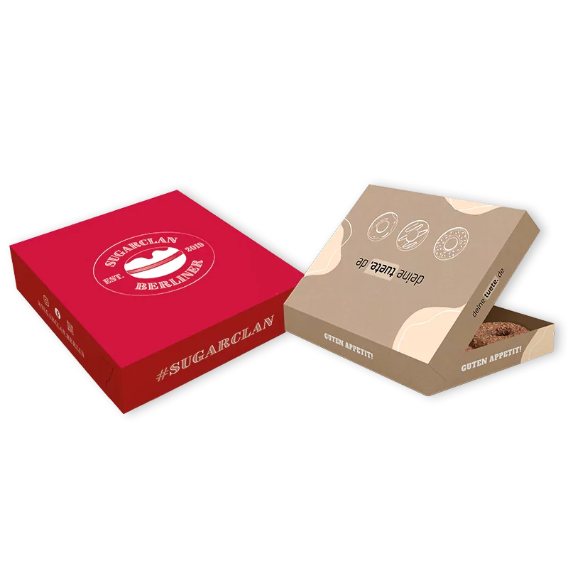 Donutboxen/ Krapfen box bedrucken bei deinetuete.de