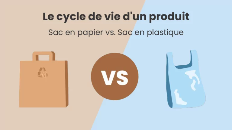 Comparaison entre sac en papier et sac en plastique !