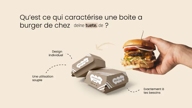 Boîte à hamburger imprimée - Les avantages