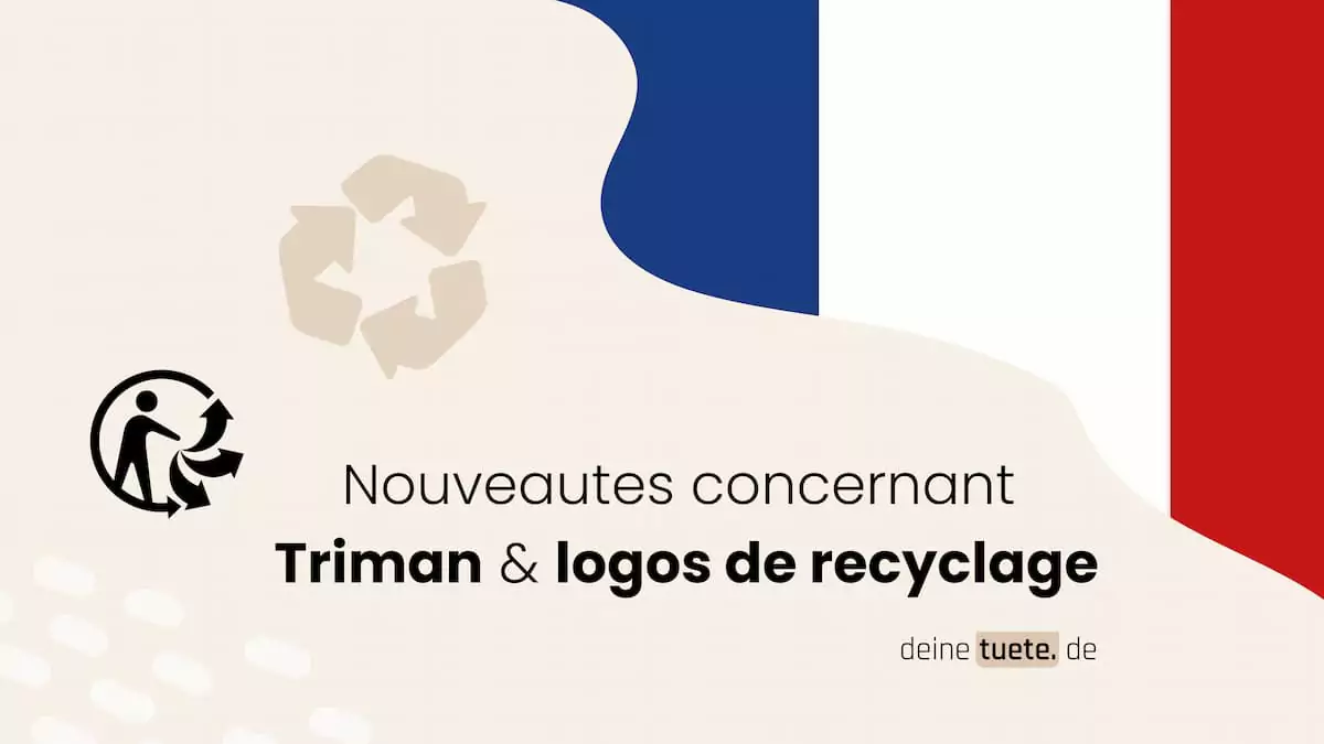 Le Logo Triman: la production d'emballages et la gestion des déchets